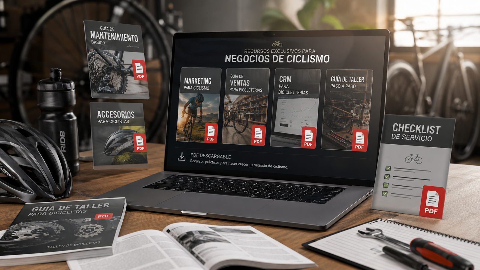 PDFs y guías para tiendas y talleres de ciclismo