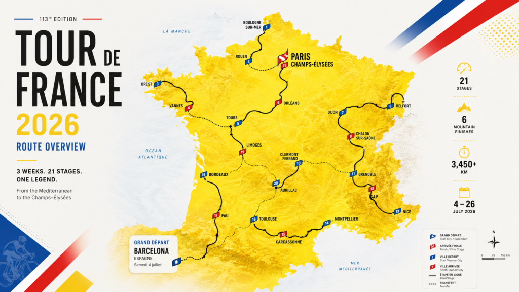 Tour de Francia 2026: recorrido, etapas, favoritos y todo lo que debes saber de la Grande Boucle