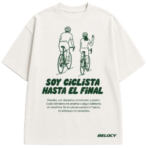Camiseta Oversize para Hombre «Soy Ciclista Hasta el Final»
