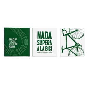 Tríptico Decorativo «Nada Supera a la Bici» – 30 × 30 cm